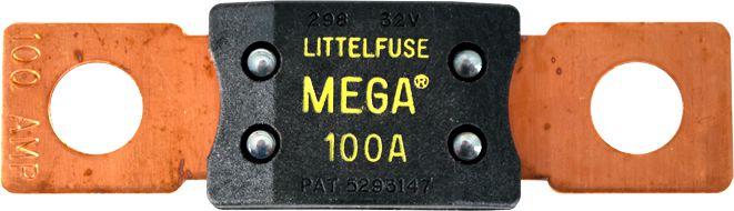 MEGA® Fuse 100A 32V DC M8 Bolt Time-Delay | Lawson – Lawson Products