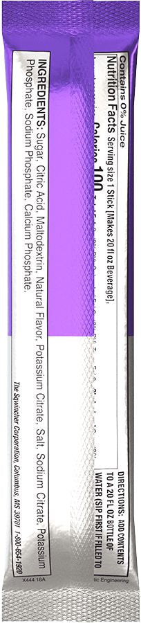 EverLyte® Electrolyte Replenishment, Electrolyte Replenishment, Grape Dry Mix Stik 1 Oz, 20 Oz Yield