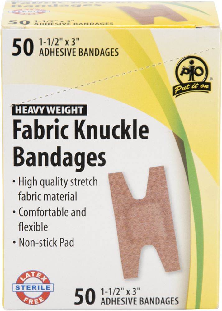 1-3/4 " x 2 " Fabric Adhesive Fingertip Bandages, 50 per Box, Fabric Adhesive Fingertip Bandages, 1-3/4 " x 2 "