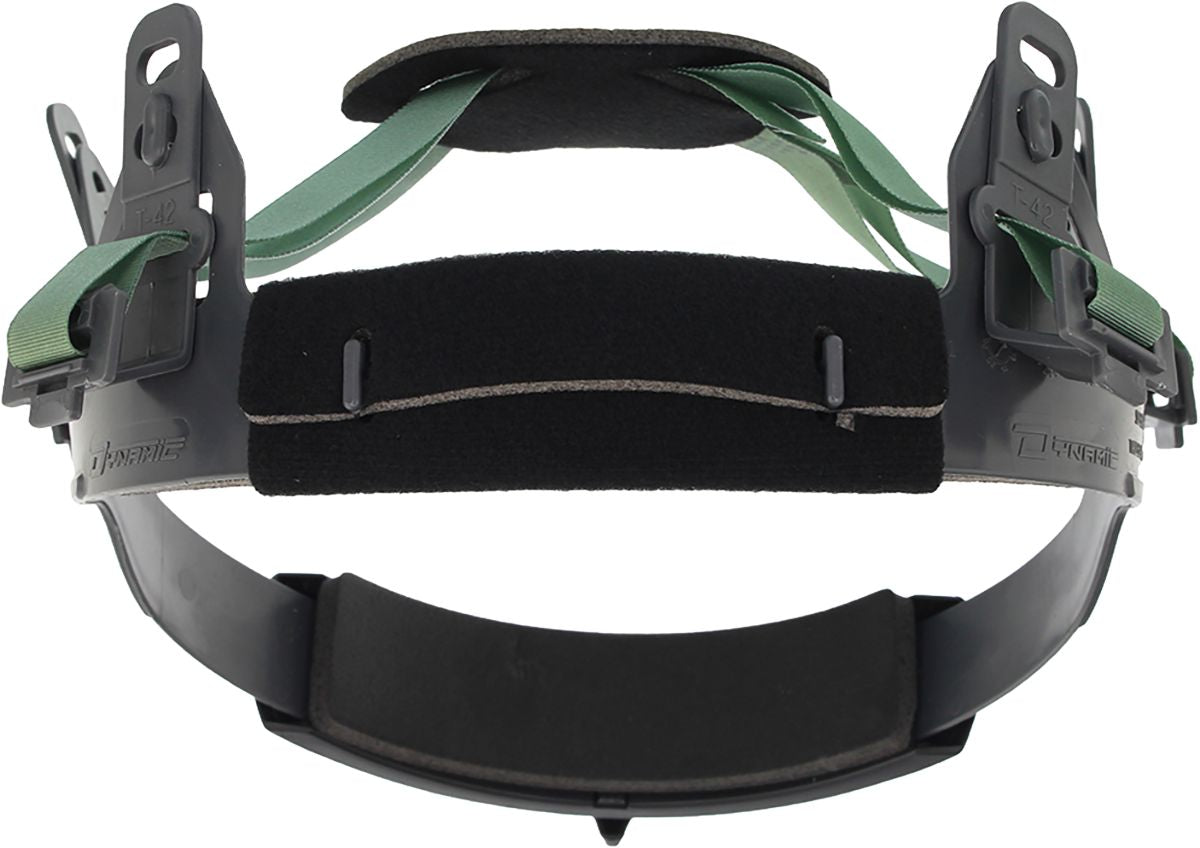 Dynamic™ Hard Hat Replacement 4-Point Suspension, Gray, One Size, Nylon, Wheel Ratchet Adjustment