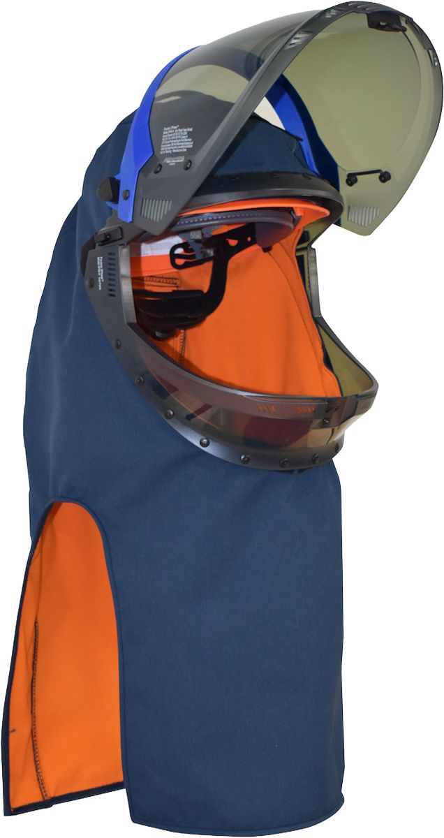 Arc Lift Front Hood, Navy, OS, Protera/Ultrasoft, ATPV 40 cal/cm², 4 HRC Level, Ultralight Fabric, Arc Lift Front Hood, Navy
