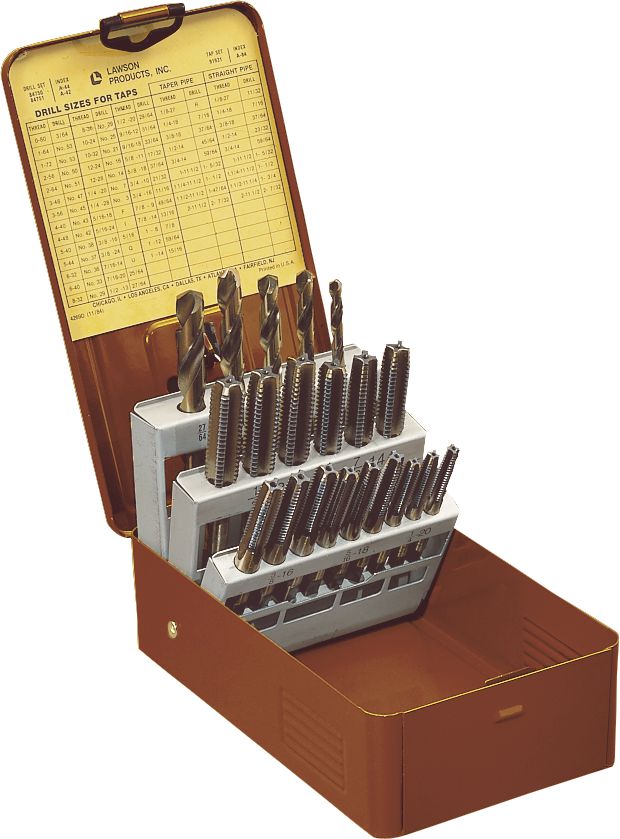 1/4-24 HSS Bottoming Hand Tap – 3-Piece Set (Meda)