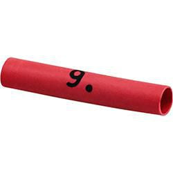Heat Shrink Wire Marker Tag 22 to 18 AWG #9, Heat Shrink Wire Marker Tag, 22 to 18 AWG, Red, 2400 PSI Tensile Strength