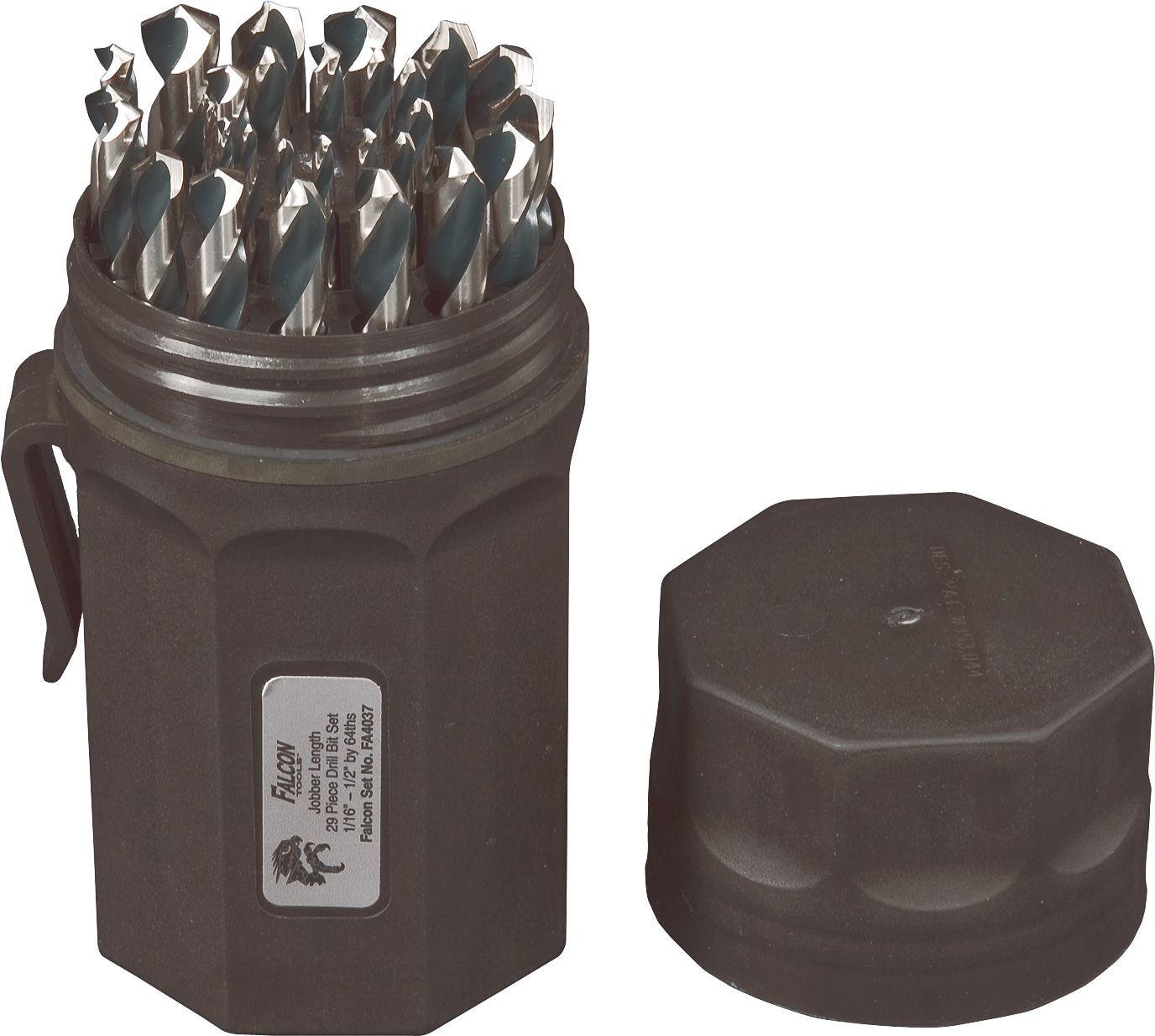 1/8" HSS M2 Split Point Jobber Length Drill Bit - 135°, Hex Shank