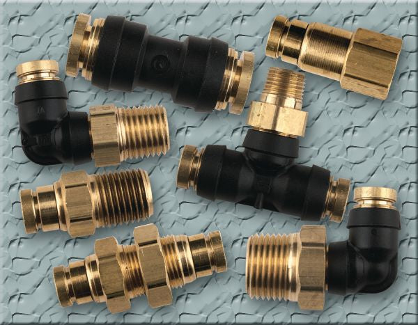 thumbnail image 2 of Numatics 3/8 Hose X 1/4 NPT Push To Connect Straight Female Fittings - 4 Pack (Made In Italy) 2 of 5