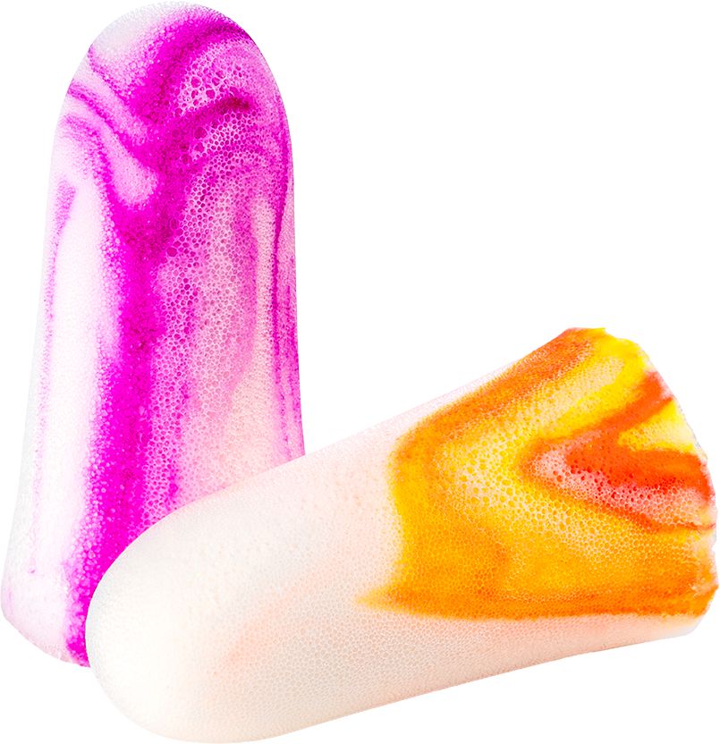 Sparkplugs Ear Plugs, SparkPlugs Disposable Ear Plugs, Multi, Uncorded, NRR 33