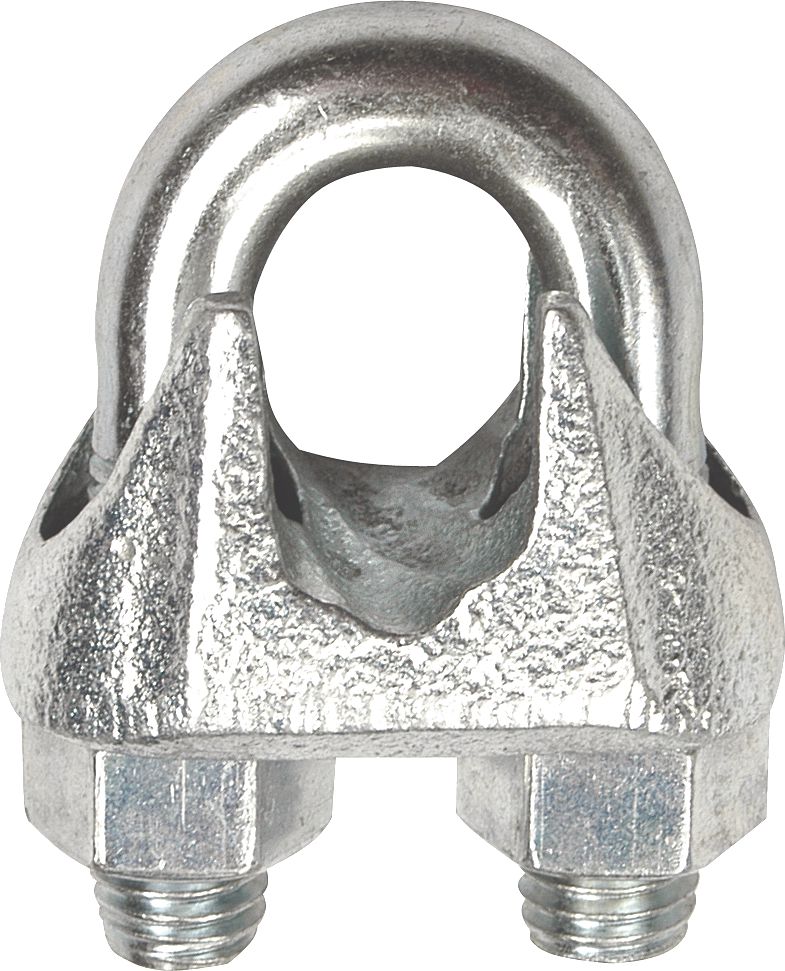 thumbnail interactive-video image 1 of Groove Industrial 1/2" Galvanized Malleable Wire Rope Clips – 10-Pack 1 of 3
