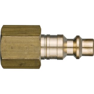  Quick Disconnect Plug Brass 1/4" x 1/4-18 - 54544