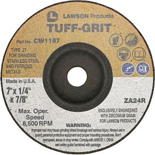 Tuff-Grit Premium Grinding Wheel 7" - CW1167