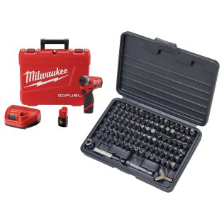  Milwaukee® M12 FUEL™ 1/4" Hex Impact Driver Kit with Falcon Tools® Scr - 1632854