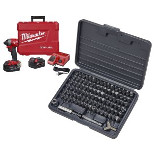  Milwaukee® M18 FUEL™ 1/4" Hex Impact Driver Kit with Falcon Tools® Scr - 1632862