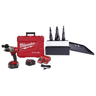  Milwaukee® M18 FUEL™ 1/2" Drill Driver Kit with Cryonitride Step Drill - 1633907