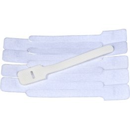  Releasable Cable Tie Hook and Loop 6" White - 58367
