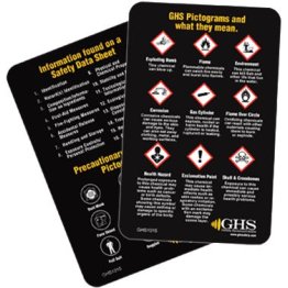 GHS Safety Wallet Cards, English (10/pkg) - 1403836