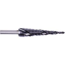 CryoTool® 1/8" - 1/2 " Cryonitride Spiral Fluted Step Drill - 1/4" Shank - DY80170010