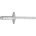 Open End Rivet Large Flange Head Aluminum 3/16" - 490M01