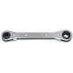 Proto® 3/8-5/16 Square x 1/4-3/16 Hex" Refrigeration Ratcheting Box Wrench - 1230410