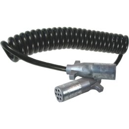 Grote® Trailer Cord 15' Coiled Black - 1447174