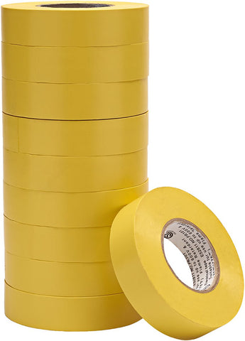 Vinyl Electrical Tape Yellow 3/4