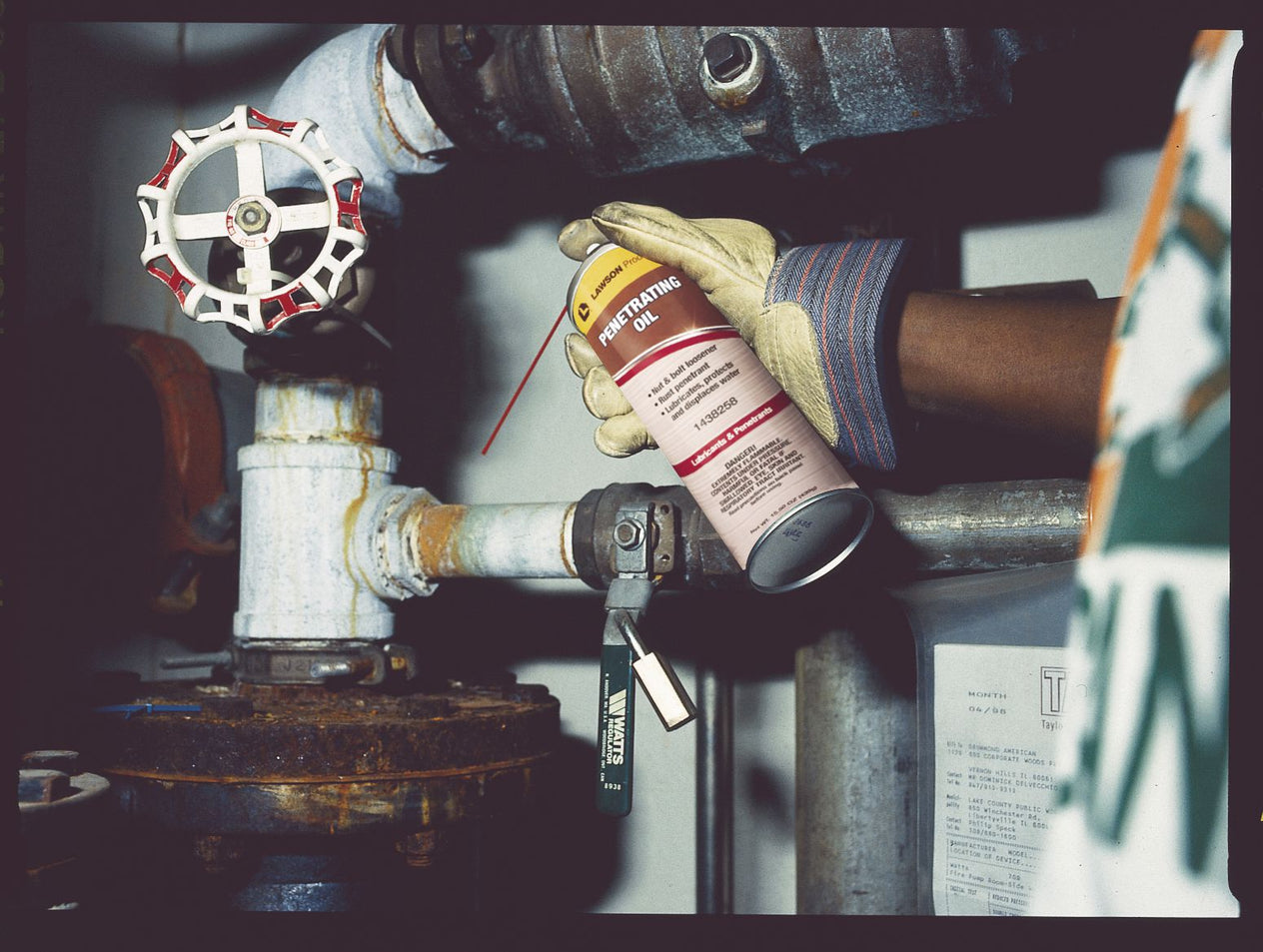 penetrating oil application grinder threads