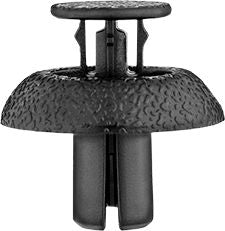 Push-Type Retainer Nylon 19mm, Push-Type Retainer for Lexus, Nylon, Black, Fits 7mm Hole, 19mm Head, 9mm Stem Length