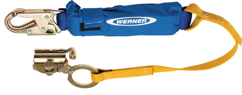 L250001 Steel Trailing Rope Grab with 3ft Shock Absorbing Lanyard