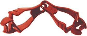 Squids 3400 Glove Clip Holder with Dual Clips, Squids - Glove Grabbers, Dual Clip, Acetal Copolymer, 26 lbs., Red