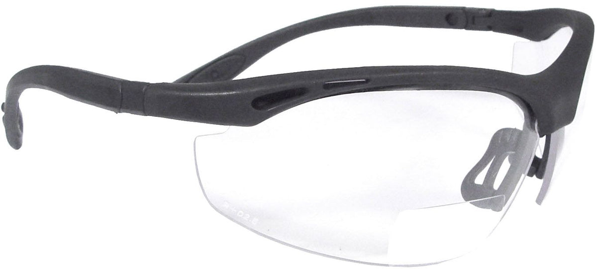 Safety Cheaters Cheaters Magnifier Series Safety Glasses, Regular, Black Frame, Clear ...