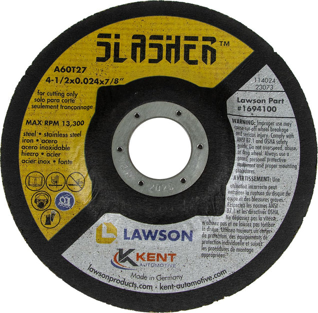 Slasher Ultra-Thin Cut-Off Wheel, All Steel, 4-1/2