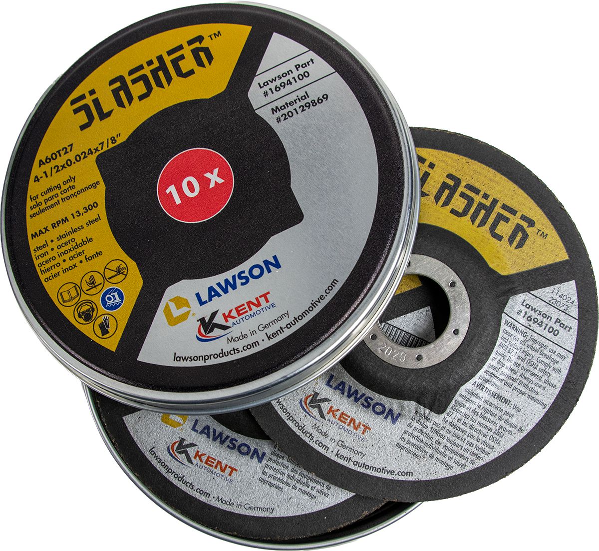 Slasher Ultra-Thin Cut-Off Wheel, All Steel, 4-1/2