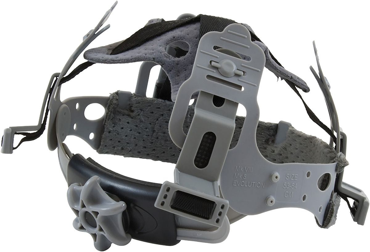 JSP® Replacement Suspension for MK8 Evolution® Hard Hats, Gray, One Size, Polyester, Wheel Ratchet