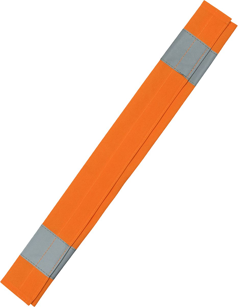 Seat Belt Cover, Hi-Viz Orange, One Size, Polyester, Tricot, Hook and Loop Closure, Non-ANSI, 2