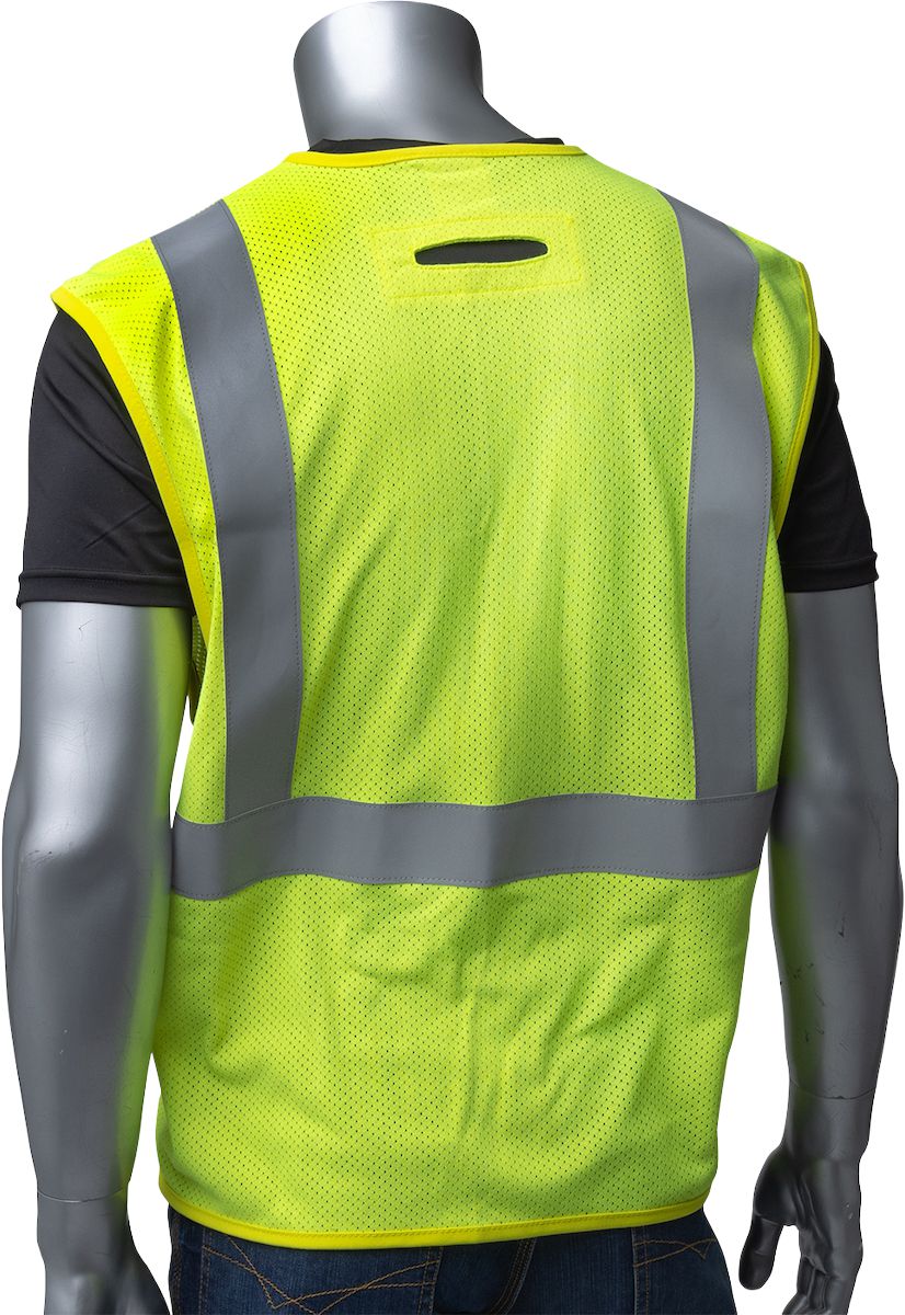 AR/FR Mesh Vest, Hi-Viz Yellow, 2X-Large, 6.2 Oz., GlenGuard Modacrylic, D-Ring Access, Class 2, Flame Resistant Mest Vest