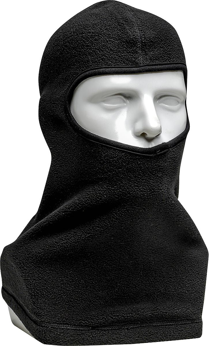 Brushed Fleece Balaclava, Black, One Size, Polyester, 1-Layer, Shoulder Length Coverage, Value Brushed Fleece Balaclava