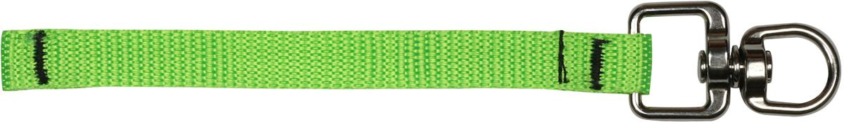 Webbing Tool Connector, Green, One Size, 3 lb Maximum Load Lmit, 5.5" Length, Swivel Head D-Ring, Includes 6 Tool Connectors