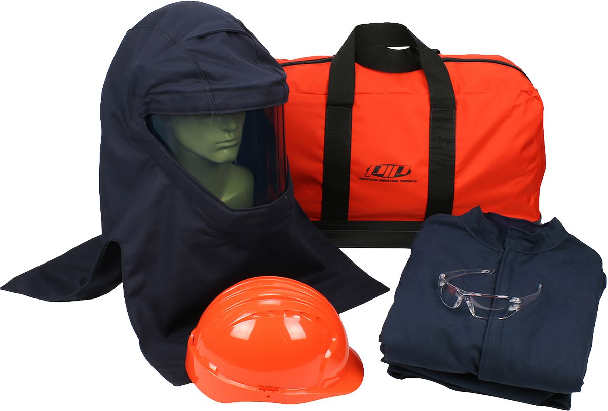 PPE 4 Arc Flash Kit, Navy, Large, ATPV 40 cal/cm², Arc Flash Kit, Navy, Large, ATPV 40 cal/cm², PPE Category 4