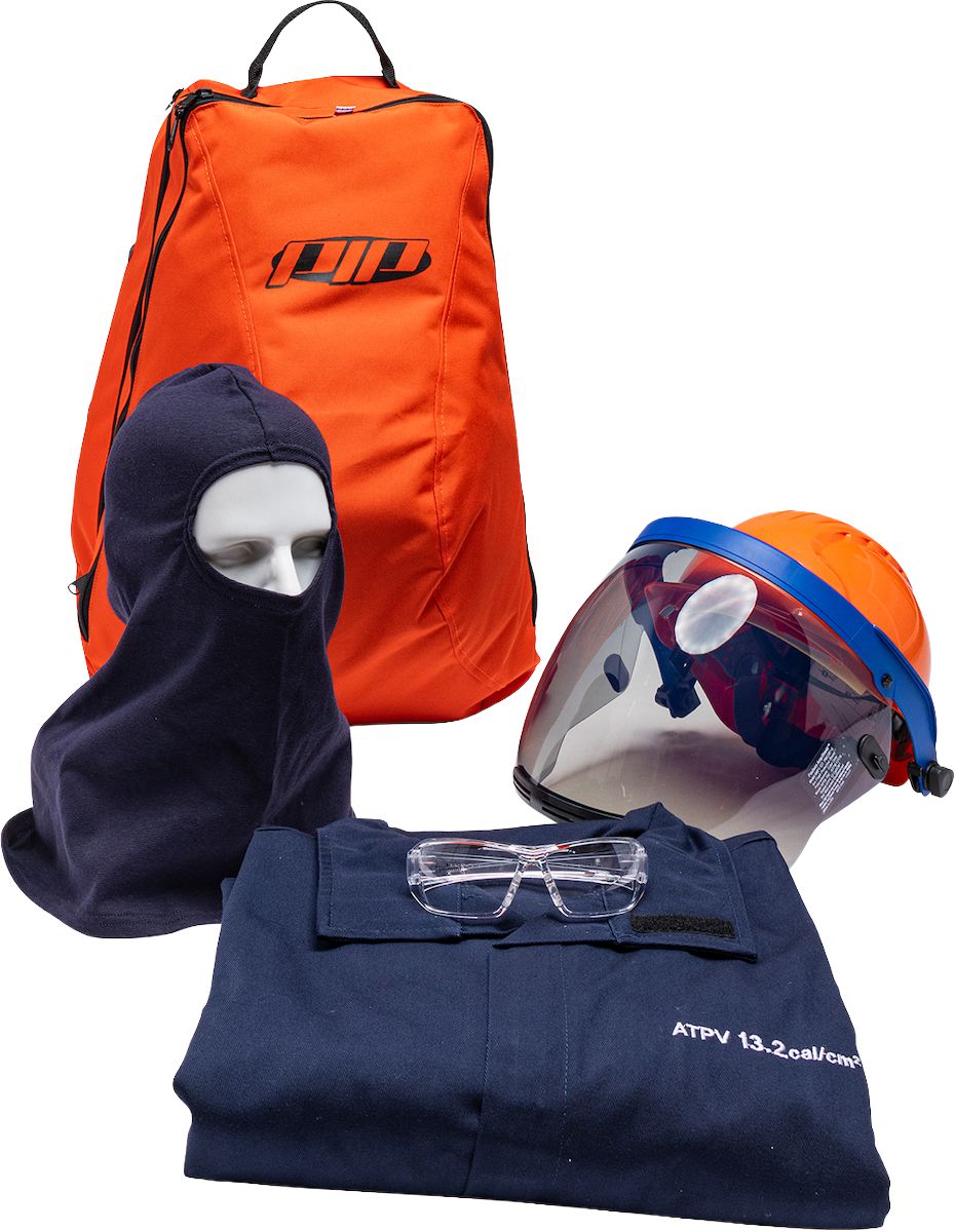 PPE 2 FR Arc Flash Kit, Navy, 5X-Large, ATPV 12 cal/cm², FR Arc Flash Kit, Navy, 5X-Large, ATPV 12 cal/cm², PPE 2