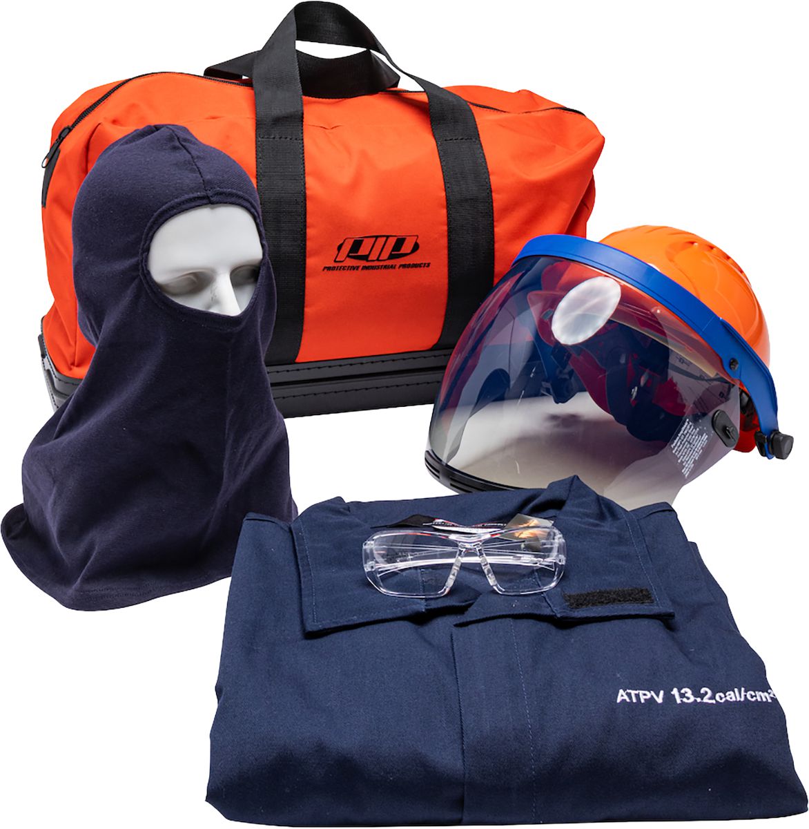 FR Arc Flash Kit, PPE 2, Navy, Medium, ATPV 12 cal/cm², FR Arc Flash Kit, Navy, Medium, ATPV 12 cal/cm², PPE 2