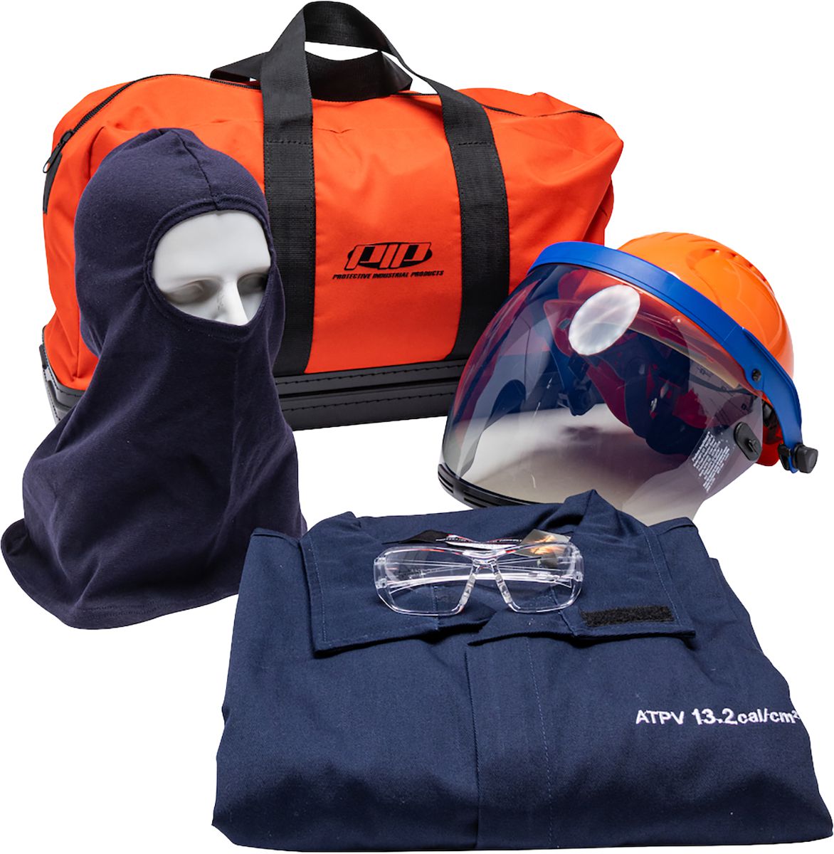 FR Arc Flash Kit, PPE 2, Navy, 4X-Large, ATPV 12 cal/cm², FR Arc Flash Kit, Navy, 4X-Large, ATPV 12 cal/cm², PPE 2