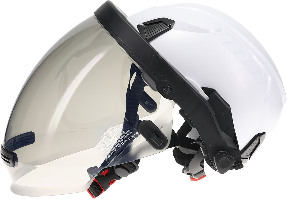 Toric Arc Shield Kit with Traverse Climbing Helmet, Gray, OS, Nylon & Polycarbonate, ATPV 12 cal/cm²