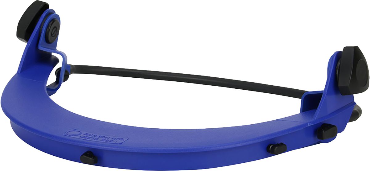 Hard Hat Adapter, Blue, OS, Nylon, Elastomeric Attachment, Low Profile High Temperature Resistant, Hard Hat Adapter, Blue