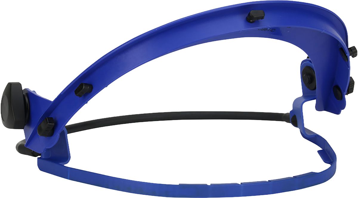 Hard Hat Adapter, Blue, OS, Nylon, Elastomeric Attachment, Low Profile High Temperature Resistant, Hard Hat Adapter, Blue
