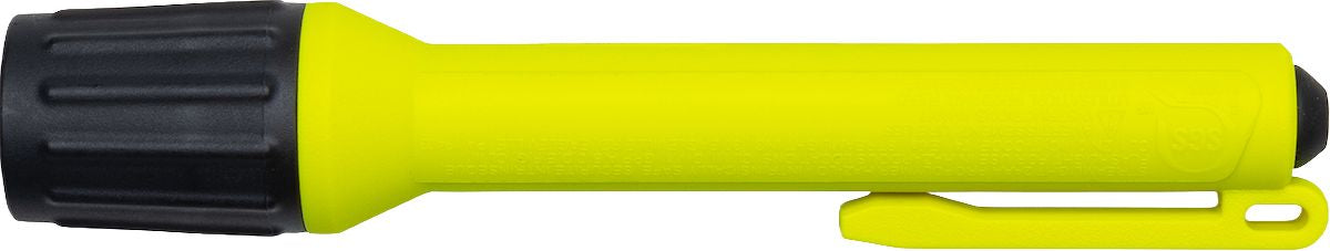 Arc Flashlight, Yellow, OS, Polycarbonate, ATPV 65 cal/cm², 4 HRC Level, Uses 2 AAA Batteries, Arc Flashlight, Yellow