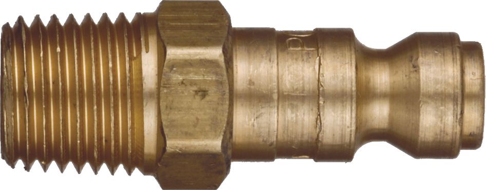 Quick Disconnect Plug Brass 1/4