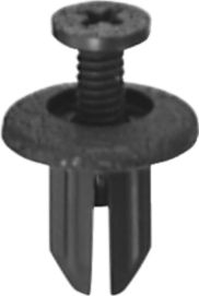 Pillar Garnish Push-Type Retainer Nylon 15mm, Pillar Garnish Push-Type Retainer for Honda Civic/Accord Wagon, Nylon, Black