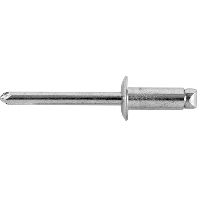 Open End Rivet Dome Head Steel 1/4