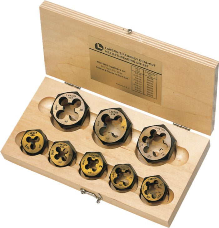 Hex Rethreading Die Kit 8Pcs – Lawson Products