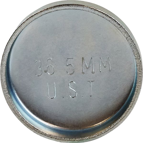 Steel Expansion Plug Regular 36.5mm, Metric Steel Expansion Plug, Regular Cup, Zinc Plated