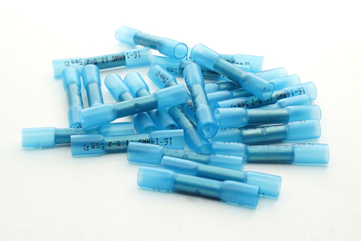 3 Way Butt Connector 20 Pack Blue 3-Way Butt Connectors - Vinyl Insulated For 16-14 AWG Wire Crimp Terminals 14 Gauge Wire Connectors - Foto 7