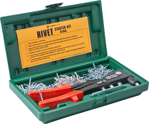 Rivet Starter Kit 301 Pieces with Tool Aluminum | Lawson – Lawson